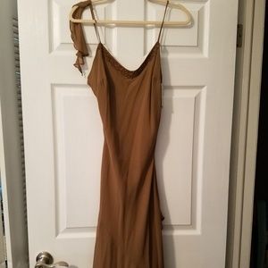 100% Silk Spaghetti Strap Dress (Newport News)
